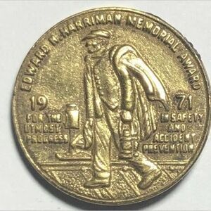 1971 Edward Herriman Memorial Award ,Railroad pin